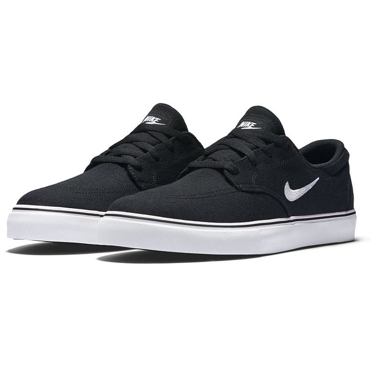 Nike Canvas Trendy Versatile Casual Slip-Resistant Durable Breathable Low-Top Skate Shoes Men sneaker Black 729825-001