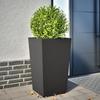VidaXL Planter Black 45x45x75 Cm Steel, Outdoor Planter, Flower Box, Garden Box, Patio Planter, 851094