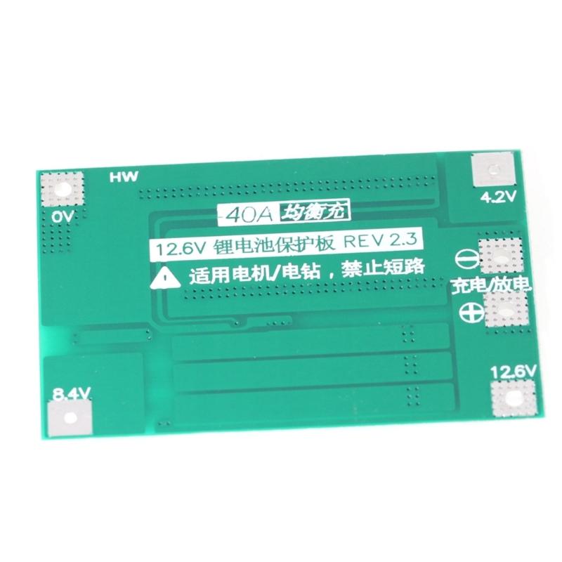 3S 40A Cell Protections Board 12.6V Battery Protective Module for 18650 Batteries with Intelligent Safe Feature