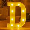 LED 21cm Warm Light Alphabet 0-9 Letters for Wedding Party Home Decor