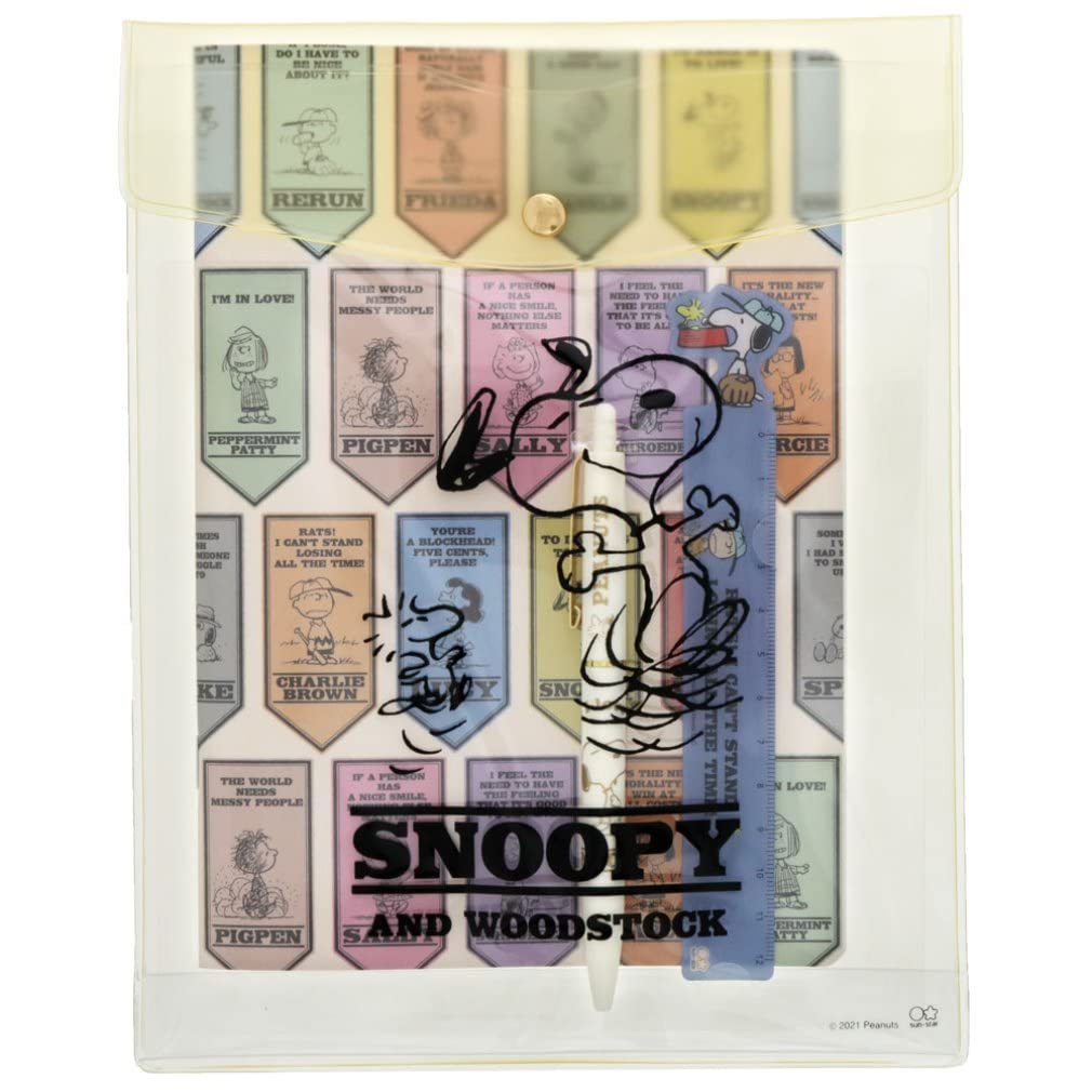 

Sunstar Stationery Канцелярский набор Snoopy в американском стиле S4731816, 8 предметов, Слоновая кость, слоновая кость
