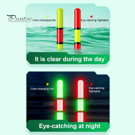 1 Set LED Lighted Fishing Float High Visibility Waterproof Long Casting Light-up Buoy Bobber Float Saltwater Freshwater Carp Fishing Accessories