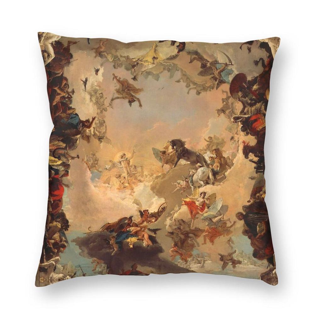 Allegory Of The Planets And Continents Pillowcase Polyester Linen Velvet Printed Zip Decor Pillow Case Home Cushion Cover X