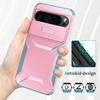 For Google Pixel 9 Pro XL Case TPU+PC Non-Slip Side Edge Phone Cover with Lens Lid