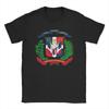 Unisex Arms of the Dominican Republic T Shirts  Pure Cotton Tops Novelty Short Sleeve Crew Neck Tee Shirt New Arrival TShirts