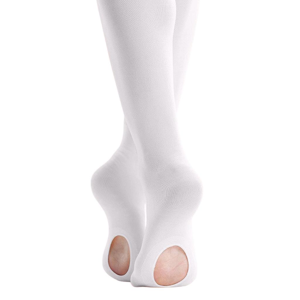 Girls' Dance Tights - Breathable Footed Tights With Hole Design
