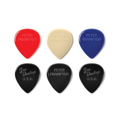 Jim Dunlop Peter Frampton Vintage Jazz Teardrop Picks, Player's Pack of 6