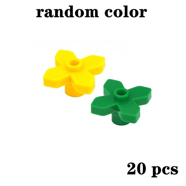 City Friend Accessories MOC Building Blocks Plant Bush Tree Flower Grass DIY House Parts Creative Bricks 3471 30176 32607 Toys