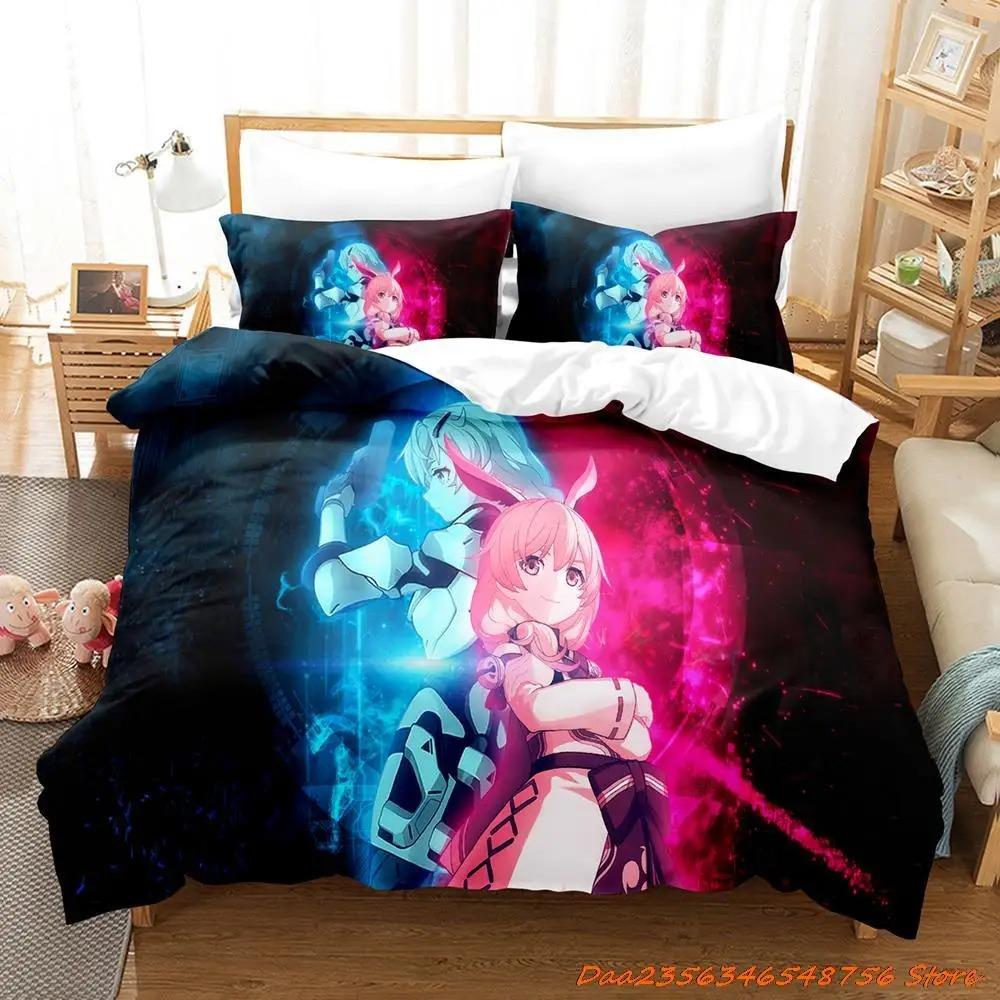 Spel Honkai Impact 3 Sängkläder Set Enkelsäng Tvilling Full Queen King Size Sängset Vuxen Barn Sovrum Påslakanset Anime Lakan Set