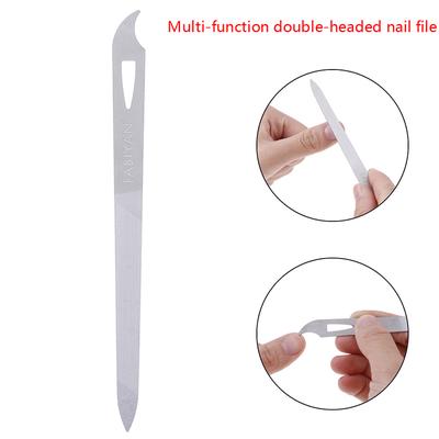 1 Pcs Stainless Steel Nail File Double Sides Thick Nails Pedicure Manicure Tools
