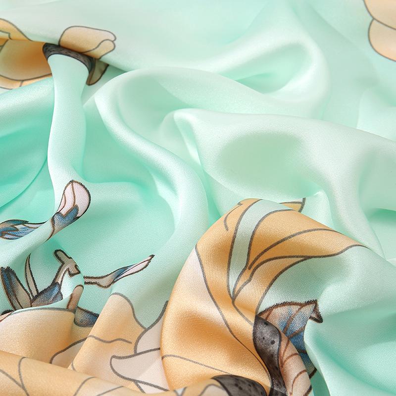 Butterfly floral simulation silk long silk scarf versatile temperament outwear shawl female