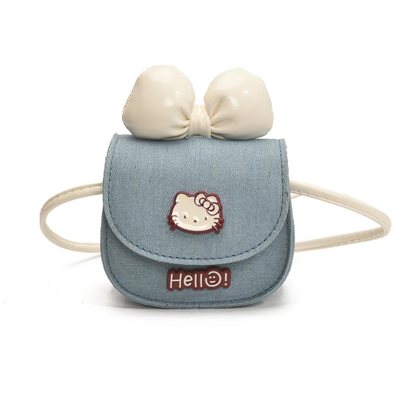 

Fashion western style bow girl messenger bag summer cat cartoon saddle bag