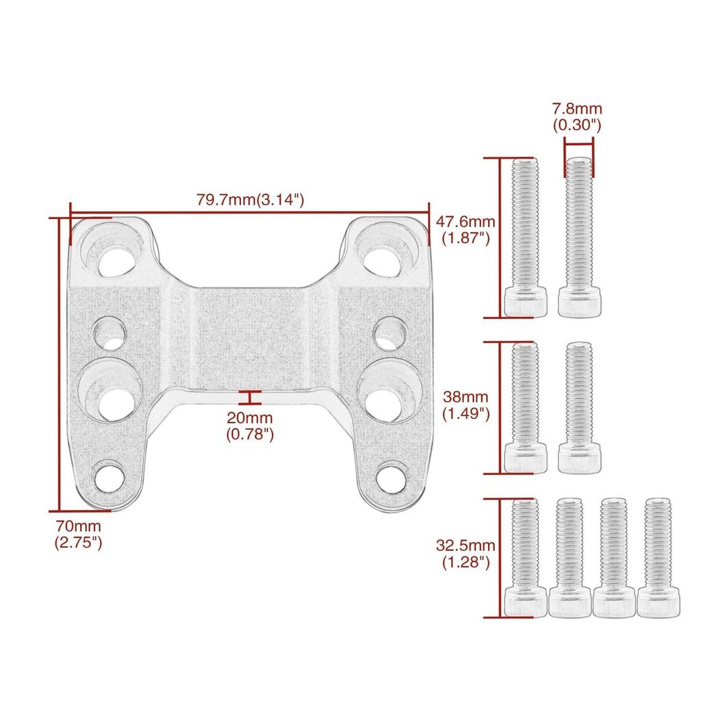 Motorcycle Handlebar Riser Handlebar Extension Mount Clamp Adapter For Yamaha TMAX 560 2022 2023 2024