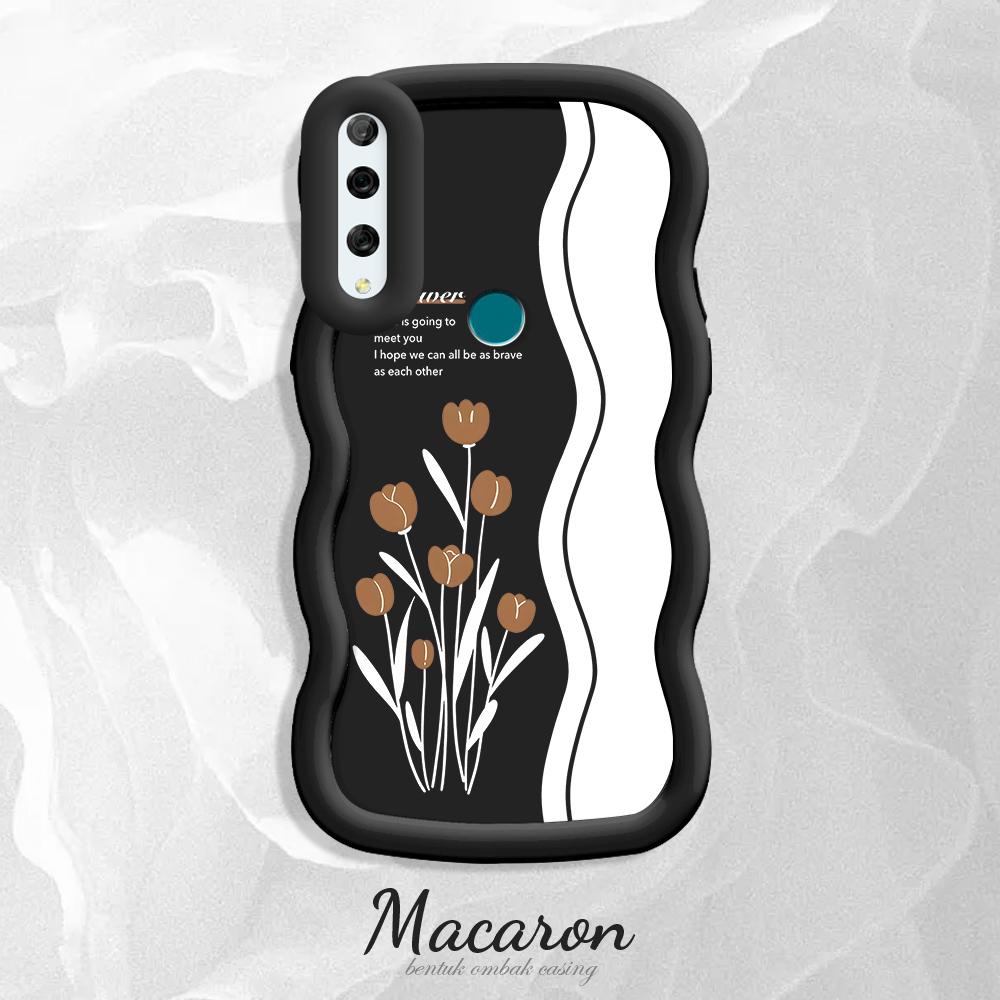 

Окрашенный узор Big Wave Edge Мягкий силиконовый материал Macaron чехол для телефона противоударный защитный резиновый чехол для iPhone Huawei Honor Infinix Tecno Tecno Pova 6 Neo чёрный