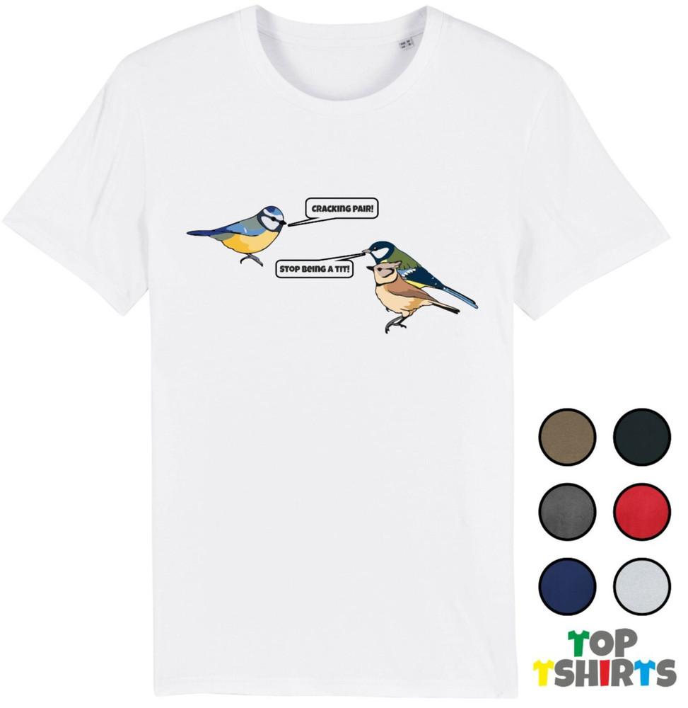 

Cracking Pair Of Tit Funny Joke | Rude Gift T-Shirt Blue Tit Grey Tit | Novelty 3XL