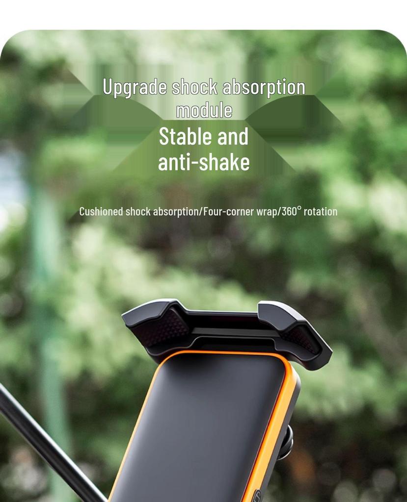 Electric Vehicle & Motorcycle Phone Holder with Battery for Navigation