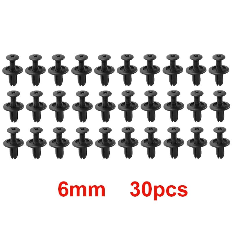 

Car Plastic Rivets Fasteners (8mm/6mm) - Bumper/Fender Screws Clips, 8mm Hole Auto Push Pin Clip Accessories