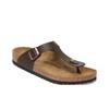 Gizeh Unisex Simple Comfort Flip Flops Brown Wide Fit 1029240