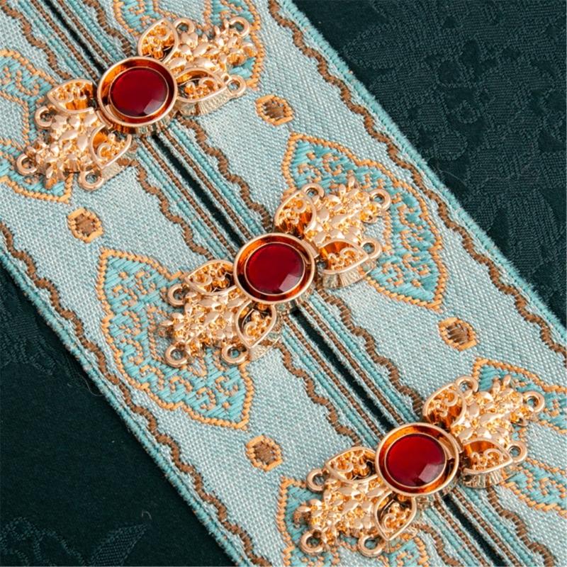 5pcs Chinese Bowknot Buttons Cheongsam Capes Cloaks Clasps Cardigans Clip Fasteners for Clothing Decors Fashion Chinese Suit Button