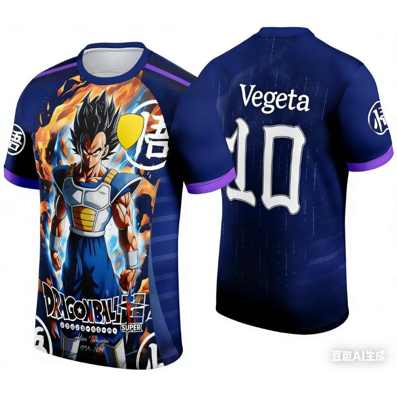 2026 Summer Dragon Ball Retro Fitness T-shirt Men's Oversized 3D Printed Short-sleeved Family Unisex