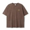 Cap Printed Wash Unisex RE26SU04 BROWN XL [Red Girl] Short-Sleeve T-Shirt (Snow Finish) / /