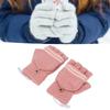 Heated Mitten Gloves Double Sided Heating Promote Blood Circulation USB Hand Warmers for Winter Warmth