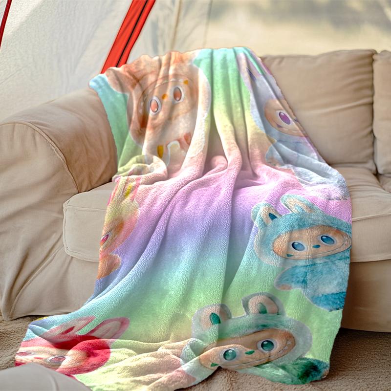 [LABUBU Blanket] Soft Throw Blanket for Bed Sofa, Holiday Gift Blanket for Women Men Family Friend
