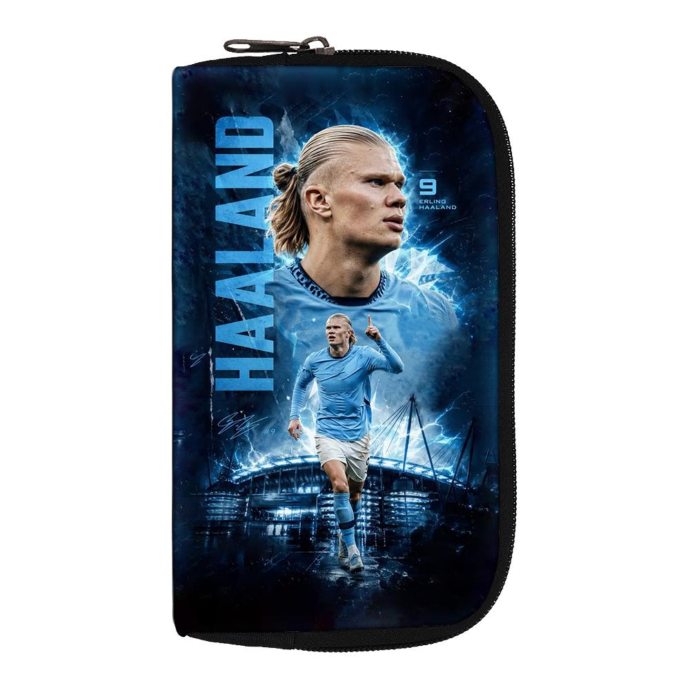 Haaland Wallets Portable Money Coin Purse Women Men Football Star Clutch Bag Credit Card Money Bags storage bag headphone bag