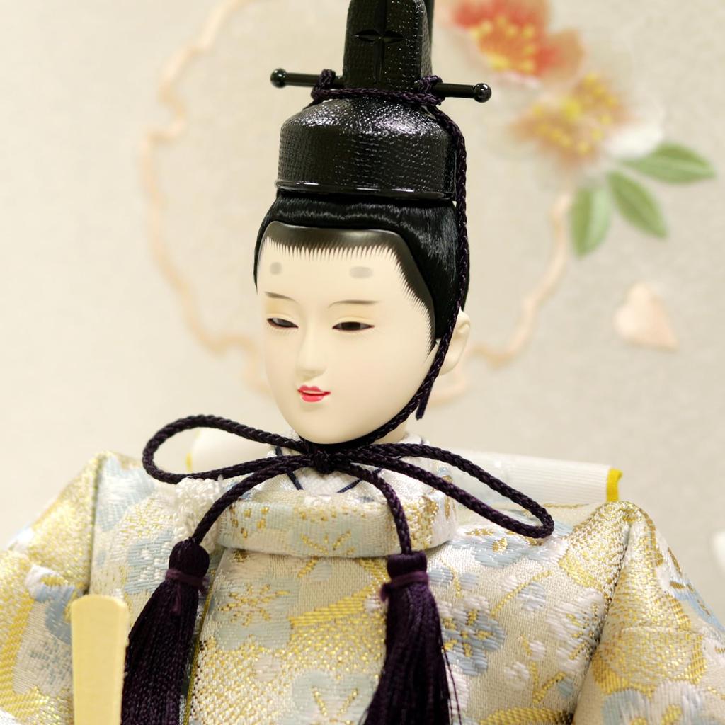 Hina Emperor and Empress Display Sakuraakari Acrylic Display Momoikada 49cm W X 26cm D X 37cm Includes Dolls, Case, Case, Design, Wooden, H, Costumes,