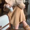 High Waist Women's Autumn Winter Thickened Knitted Wool Slim-Fitting Non-Slit Straight Pencil Long Midi Skirt