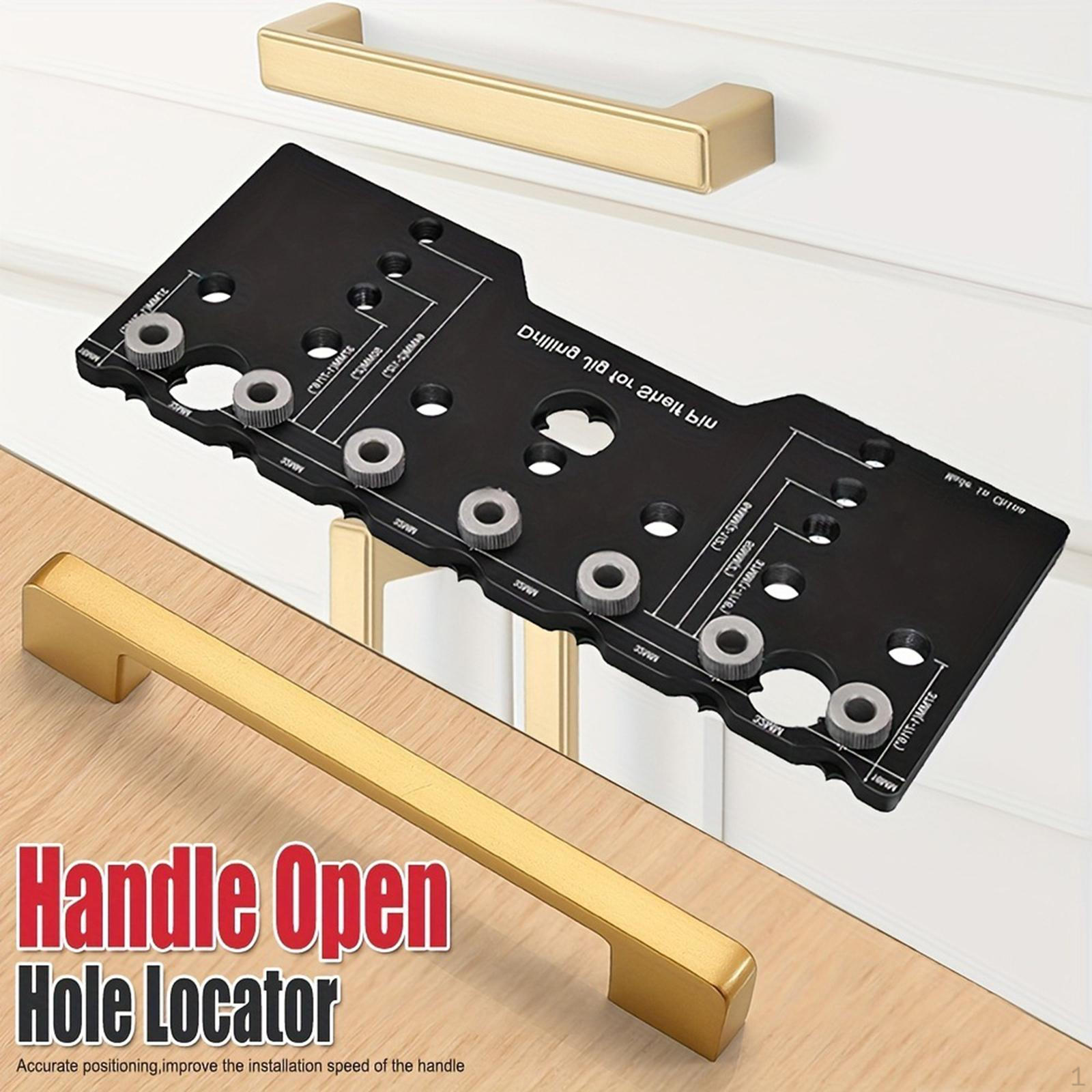 

Shelf Pin Drill Jig Hinge Hole Opener 1/4in 5mm for Straight Holes Cabinet