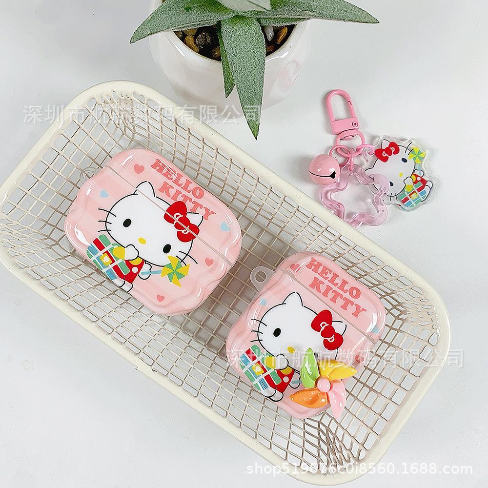 Pink windmill kitty suitable for AirPods 1 generation protective cover AirPods pro1 apple earmuffs 1 generation 1 generation pro