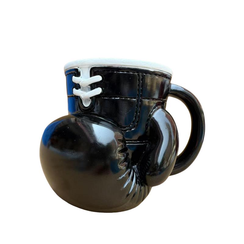 12oz Boxing Glove Mug Colorful Sports Themed Tea Cup Portable Desktop Water Container Mug Cups for Home Studio Travelling Use
