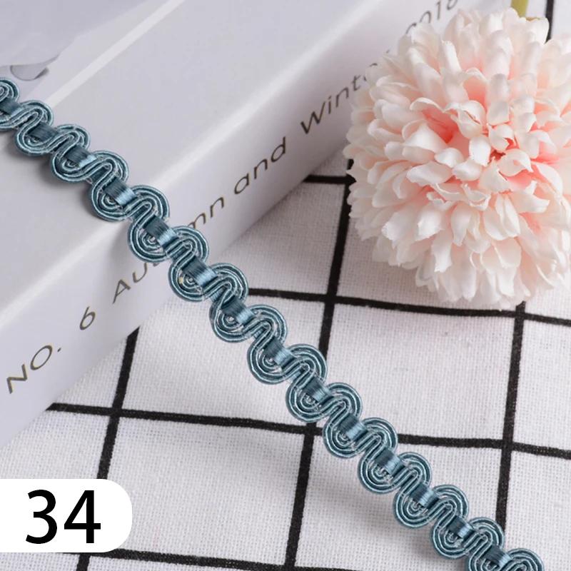 15 Meter Curtain Fringe Lace Edge 1.2cm Width Tassel Lace Trim Ribbon For Sewing Sofa Pillow Home Upholstery DIY Accessories