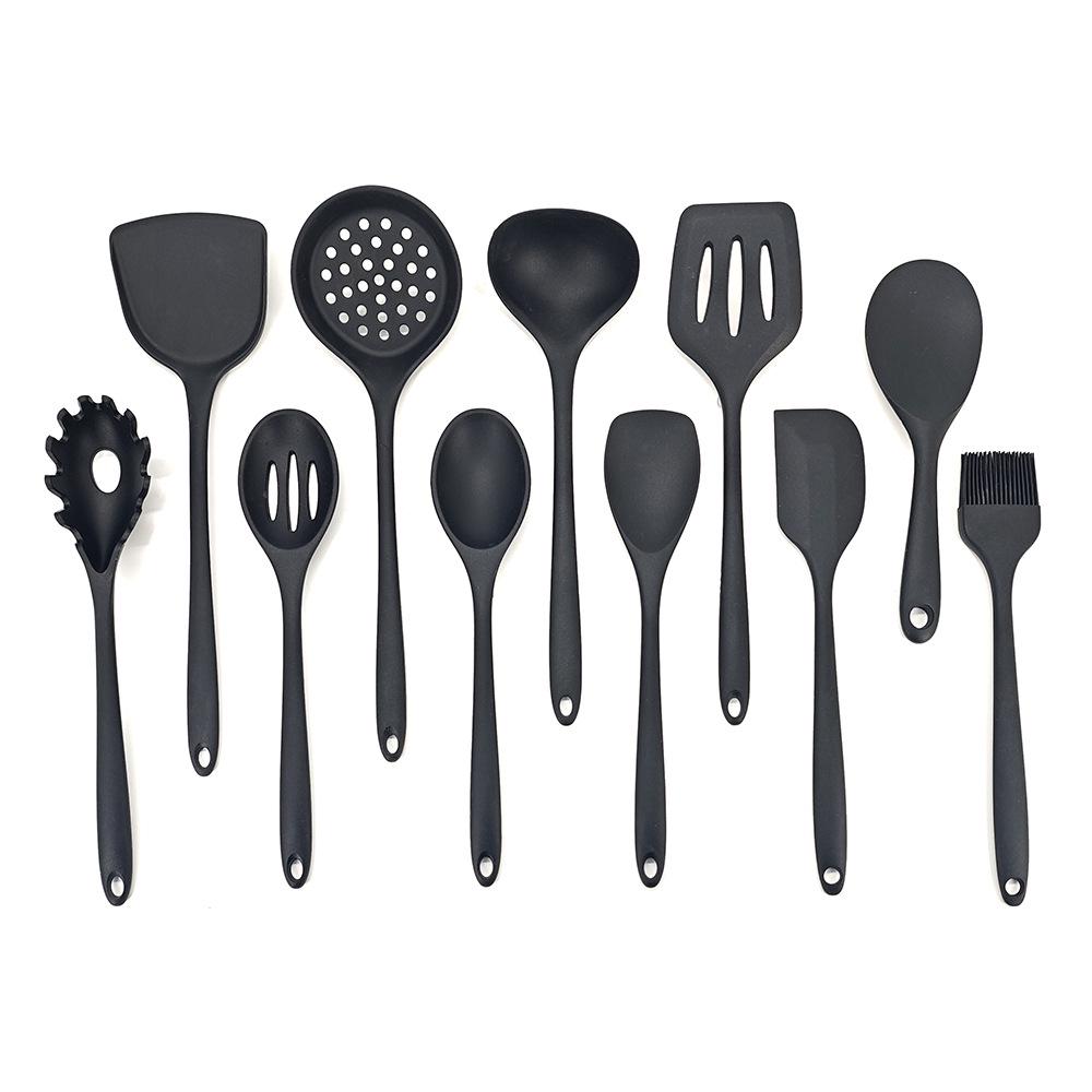 Silicone Cookware Set: Non-Stick Spatula, Ladle & Slotted Spoon with High Temperature Resistance