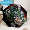 Custom Name Umbrella Slipk-not Artistic Masks Umbrella 8-Frame for Travel, Camping, Casual Lightweight Portable, Essential for Family Gifts