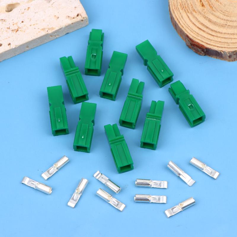 

10Pcs Plug Terminals 30A Amp 600V Power Marine Connector Type Single Pole Battery Connector High Current Quick Plug зелений