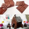 Silicone Mould Gingerbread House Chocolate Cake Mould DIY Biscuits Baking Tools Holiday Candy Cookies Handmade Soap Decoration