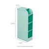 Transparent Frosted Pen Holder: Slanted Storage Box for Makeup Brushes and Lipsticks, Multi-Functional Stationery Organizer