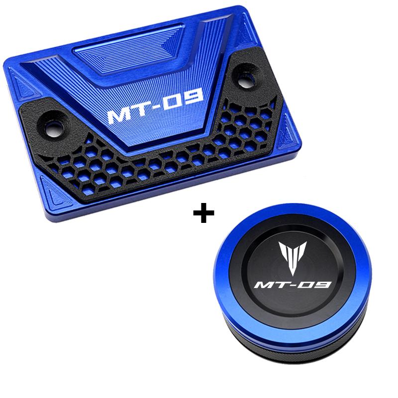 For Yamaha MT-09 MT 09 Mt09 FZ09 2014- (not for ) Motorcycle Parts Front and Rear Brake Fluid Tank Cap Reservoir