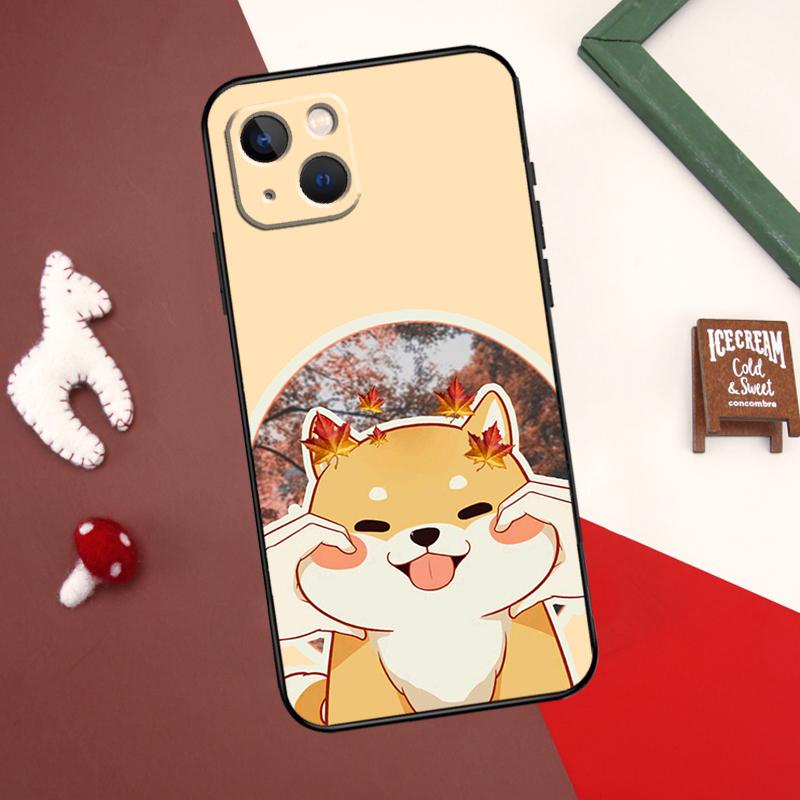 Cute Shiba Inu Case For iPhone X XR XS Max 12 13 Mini 7 8 Plus SE 2020 11 12 13 14 15 Pro Max Back Cover
