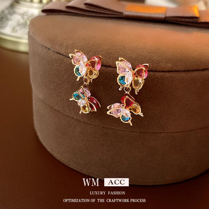 Girl Heart Fashion Sweet and Exquisite Butterfly Earrings