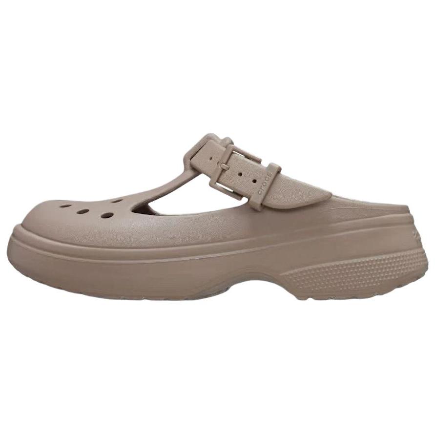 Crocs Mary Jane Clog Simple Comfortable Clogs Women clogs Light-Brown 210581-214 37-38