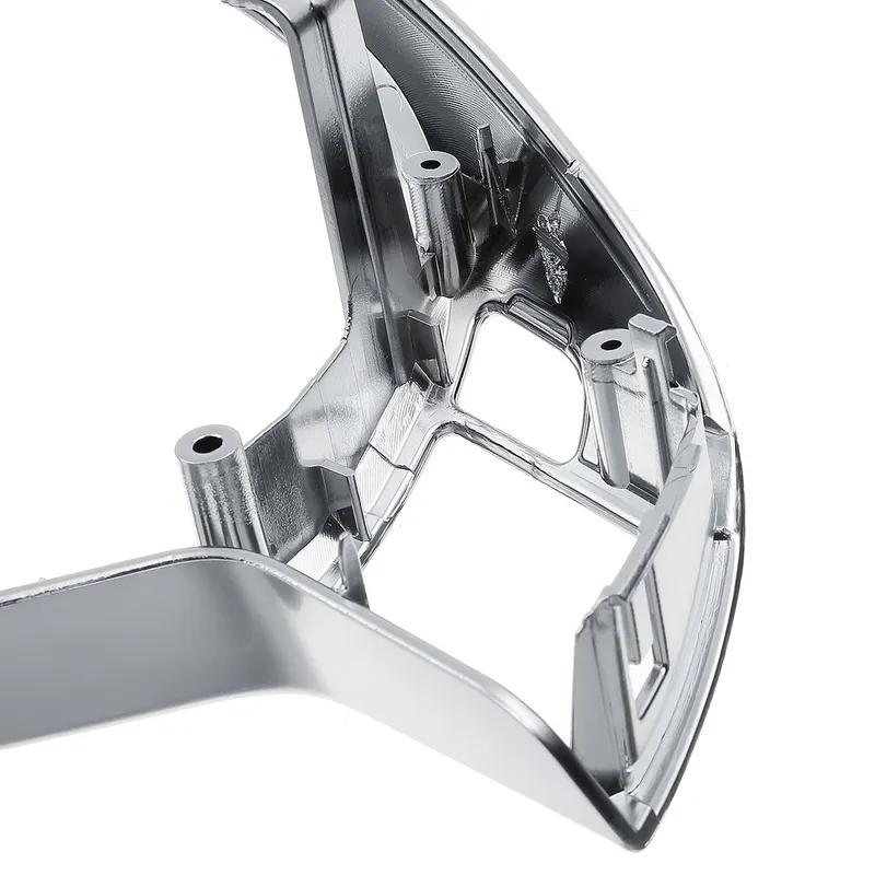 Silver/Black Car Steering Wheel Frame Trim Cover AMG Style For Mercedes For Benz C E CLA CLASS W204 W212 W117 C172 2012-2014