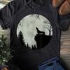 Dackel heult den Mond an T-Shirt: Lustiges Geschenk für Hundeliebhaber