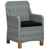 VidaXL Mobilier à Dîner 7 pcs avec Coussins Salon de Jardin Ensemble de Salle à Manger d'Extérieur Table et Chaises de Patio 3060171