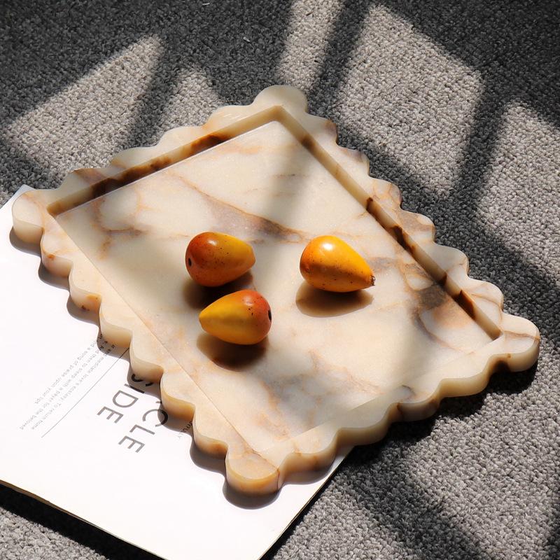 French Vintage Serving Tray Home Decoration Bathroom Vanity Tray Decorative Jewelry Plate