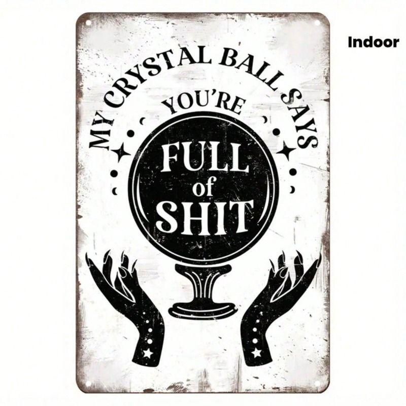 Metal Poster Wall Art Occult Witch Retro Home Bar Garage Decor
