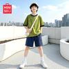 MINISO Boy's Sporty Short Sleeve T-Shirt & Shorts Set