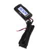 Motorcycle Blue Lighting LCD Water Temperature Gauge Meter 3 Way Connector Wiring Harness Thermometer Kit 16mm 0.63in